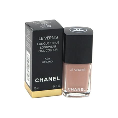 chanel le vernis longwear nail colour 504 organdi|Chanel Le Vernis Longwear Nail Colour 504 Organdi for Women, .